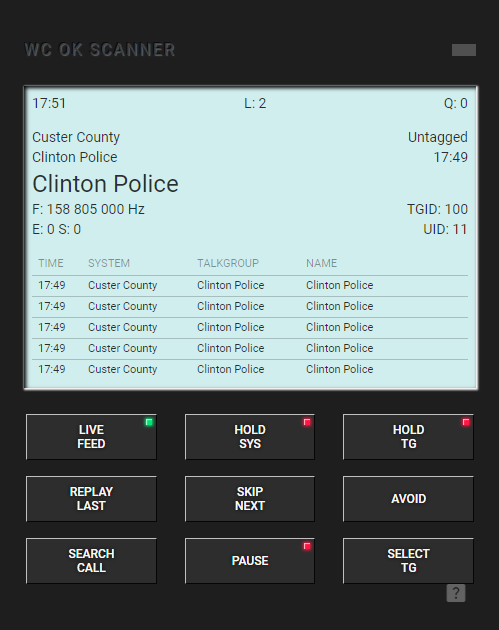 Live Scanner screenshot